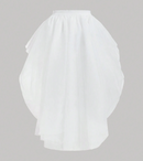 メッシュロングスカート ホワイト背面