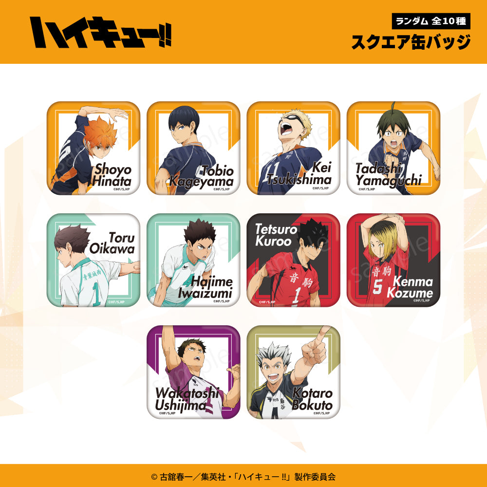 ハイキュー】ランダムスクエア缶バッジBOX(全10種)【ANIMAGICLUB】