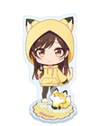 【彼女、お借りします】ぷちちょこアクリルスタンド けもみみパーカーver. 