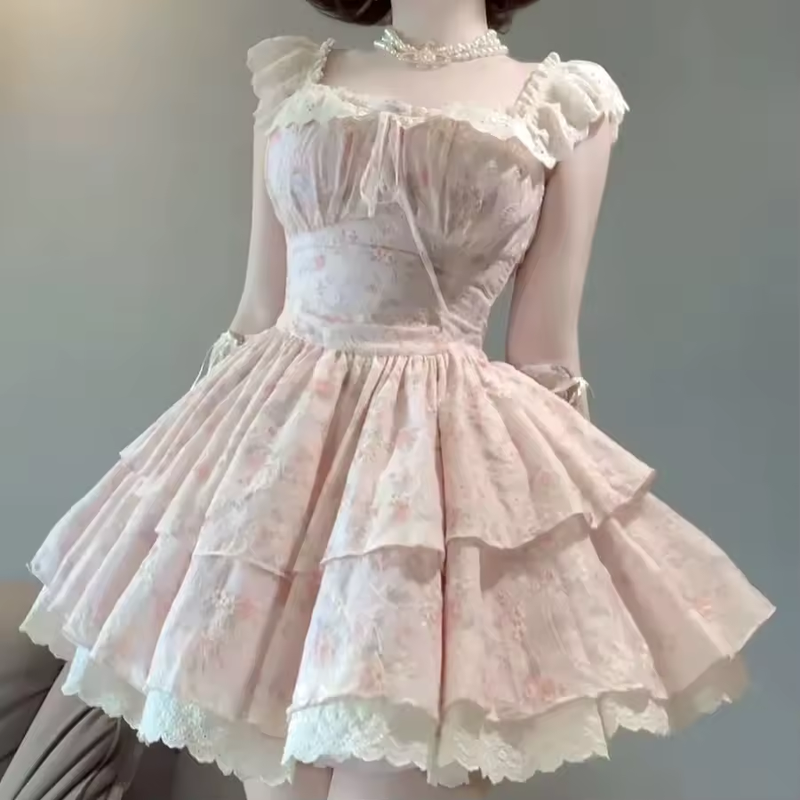 プリンセスハイウエストレイヤードドレス