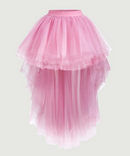 メッシュロングスカート　ベビーピンク