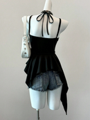 アシンメトリーニットキャミソール 背面