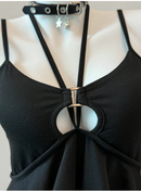 アシンメトリーニットキャミソール　胸元