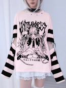 だぼっと可愛い正義Tシャツ　ピンク