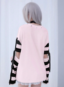 だぼっと可愛い正義Tシャツ　ピンク　背面