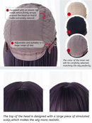 耐熱ロングストレートウィッグ （パープル）