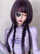 耐熱ロングストレートウィッグ （パープル）