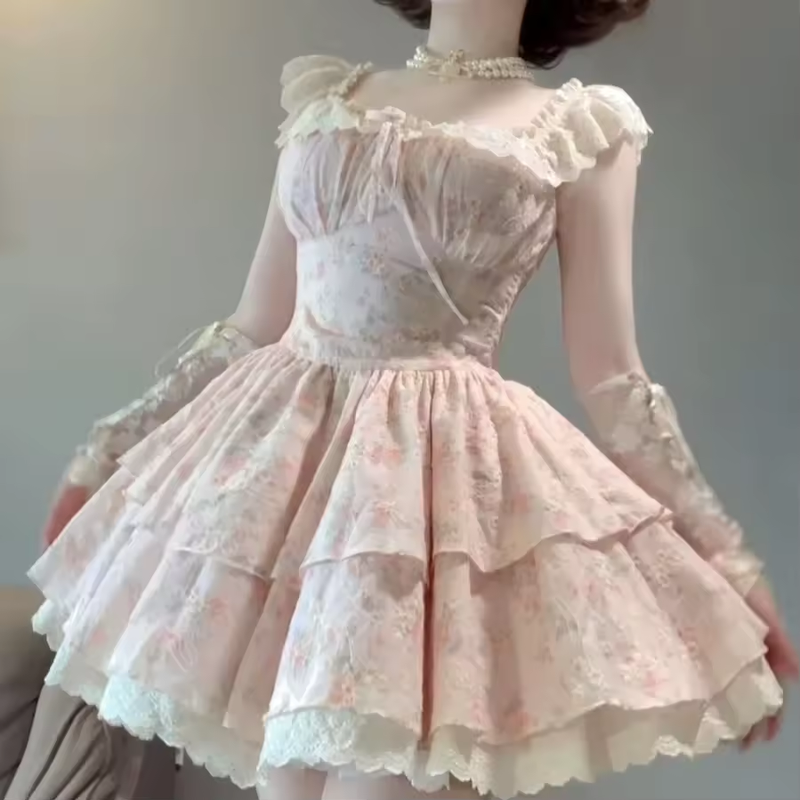 プリンセスハイウエストレイヤードドレス