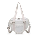 クリアウィンドウ付きハート形バッグ 全2種